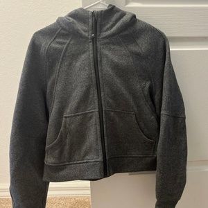 Heathered Grey lululemon scuba oversized full zip
